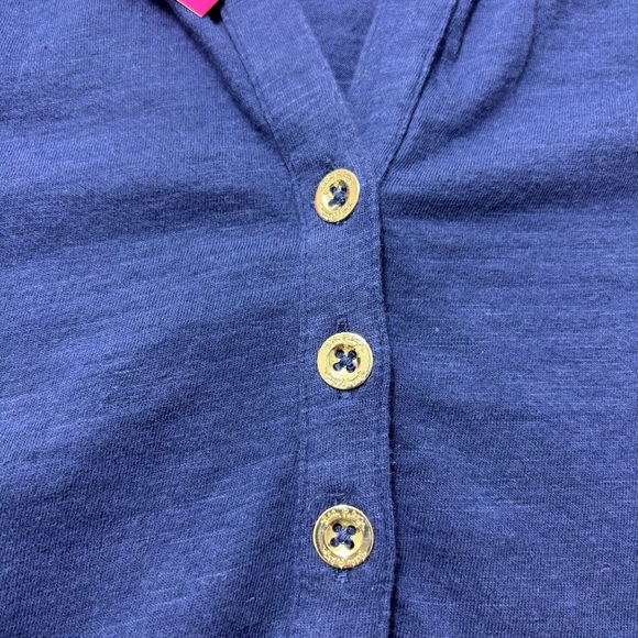 Lilly Pulitzer‎ Navy blue sleeveless Essie Cotton top size XS - Picture 8 of 15